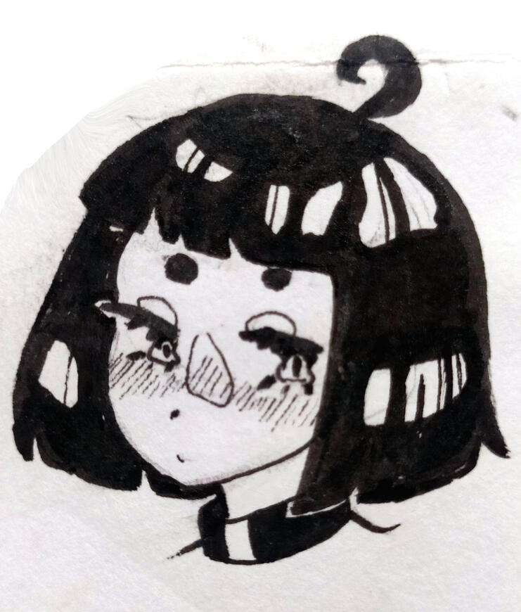 Original Design, black ball point pen