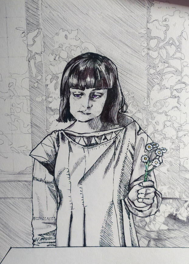 Yennefer (The Witcher Netflix) fanart, linework