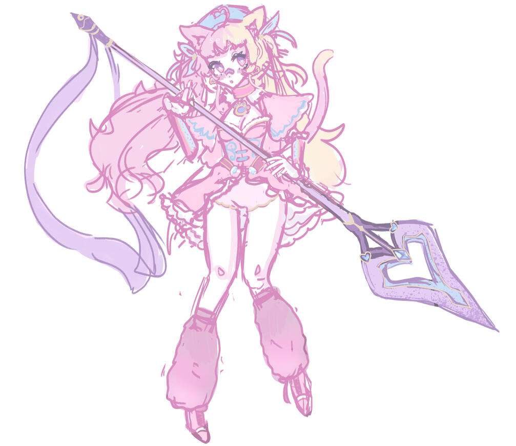 Original Character (Malina) scrapped concept sketch