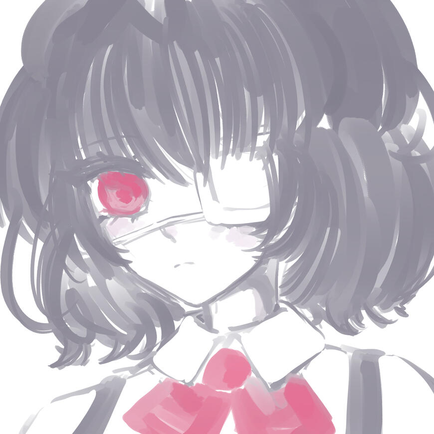 Mei Misaki (Another) fanart, sketch Mei Misaki (Another) fanart, sketch