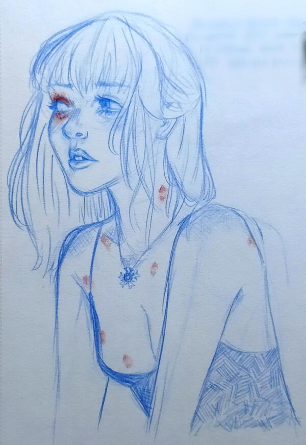 Original Character (Umi), sketch