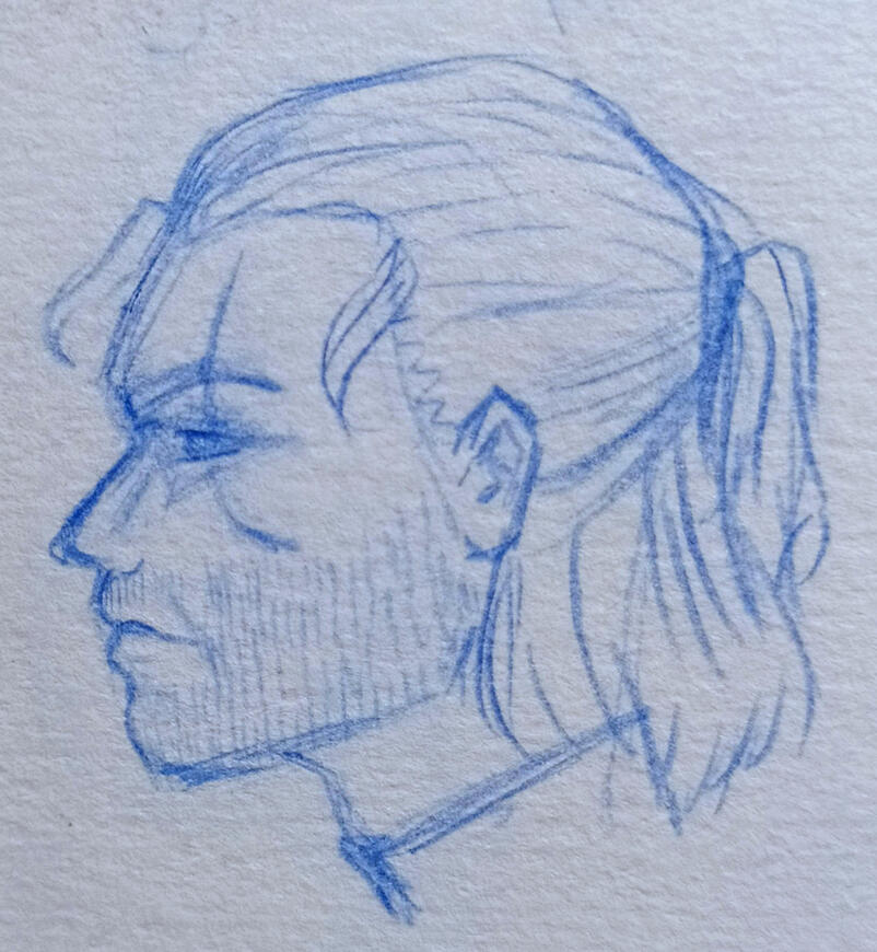 Geralt of Rivia (The Witcher) fanart, sketch