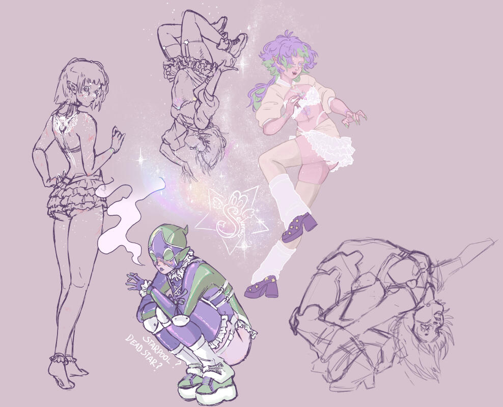 Original Character (Star) sketches
