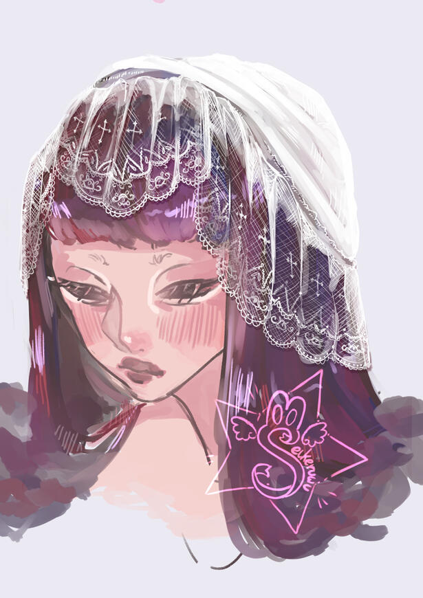 Lace drawing practice, original design